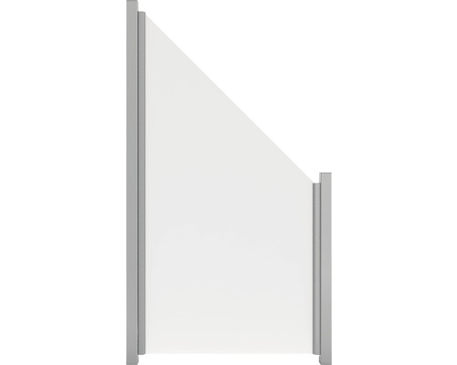 Element gard Belfort, stânga, 90 x 180/90 cm, satinat Element gard Belfort, stânga, 90 x 180/90 cm, satinat