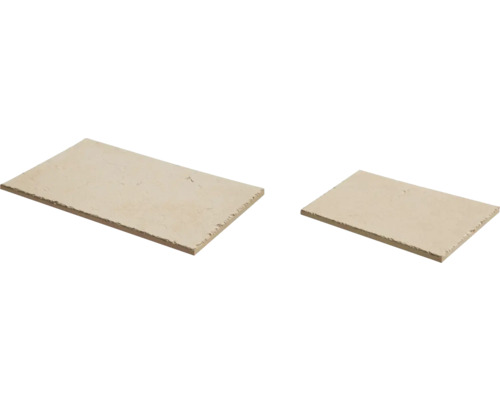 Dală beton STAR STONE Roma 60x40x2 cm 40x30x2 cm Două plăci de terasă deschise la culoare din gresie