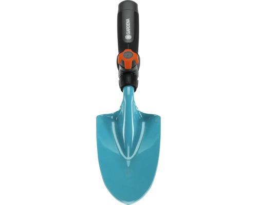 Lopată de grădină cu mâner și mecanism de reglare