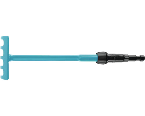 Greblă de grădină cu conector pentru furtun de grădină