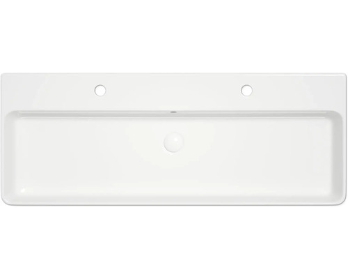 Chiuvetă dreptunghiulară din ceramică, vedere de sus