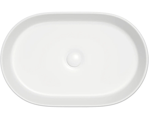 Lavoar oval ceramic, montat pe blat, pentru baie