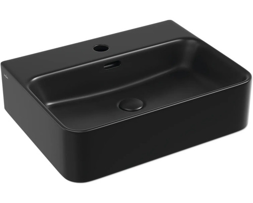 Lavoar pe blat Jungborn THREE 52x40 cm negru mat, incl. ventil scurgere ceramic Lavoar negru ceramic, montat pe blat