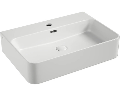 Lavoar pe blat Jungborn THREE 60x42 cm alb mat, incl. ventil scurgere ceramic Chiuvetă din ceramică