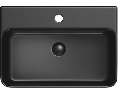 Vedere de sus a unei chiuvete dreptunghiulare din ceramică