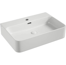 Lavabo ceramic dreptunghiular, montat pe blat