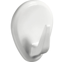 Cârlig adeziv alb pentru montare pe perete