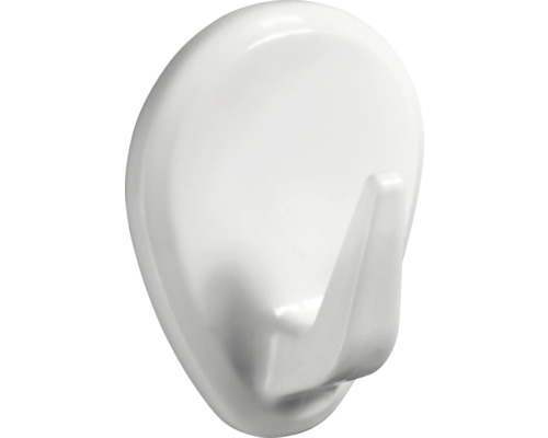 Cârlig adeziv alb pentru montare pe perete