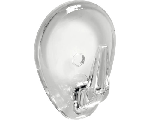 Cârlig adeziv transparent pentru montare pe perete