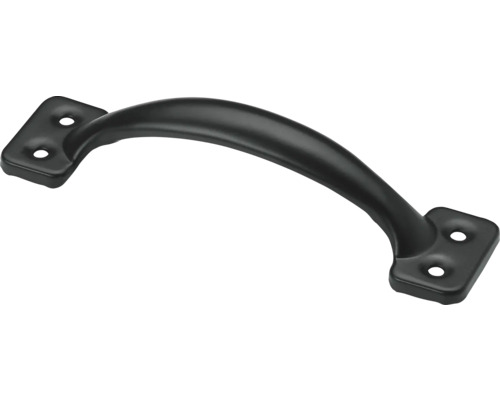 Mâner mobilier Hettich 127x30x20mm oțel negru Mâner metalic cu orificii de fixare