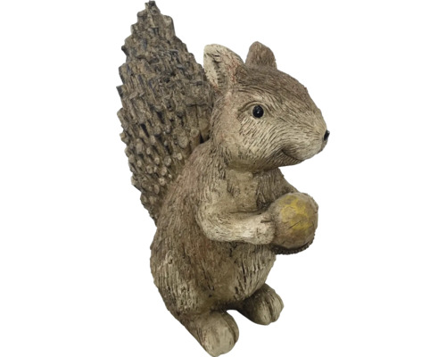 Figurină decorativă de veveriță cu nucă pentru exterior