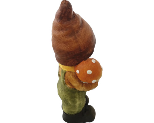 Gnom de grădină cu ciupercă