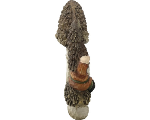 Figurină decorativă ciupercă cu pitic din piatră artificială