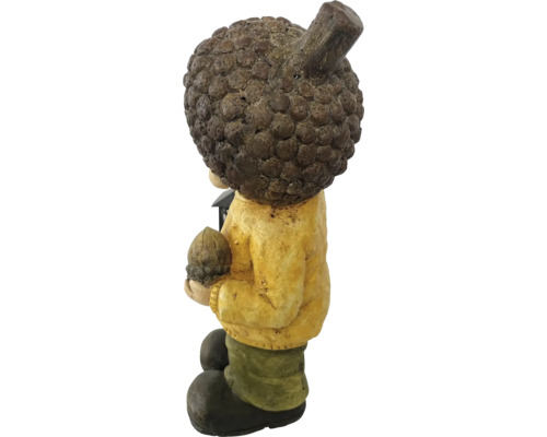 Figurină decorativă Omul-Ghindă cu căsuță de păsări și ghindă