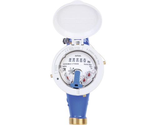 Contor de apă cu capac deschis