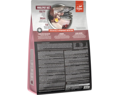 Hrană uscată pentru câini Orijen cu carne de pasăre și pește