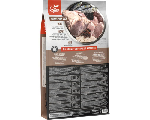 Mâncare pentru câini Orijen cu carne, organe și pește