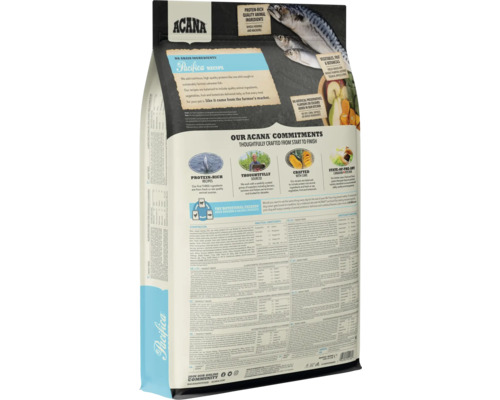 Spatele hranei uscate pentru câini Acana Pacifica