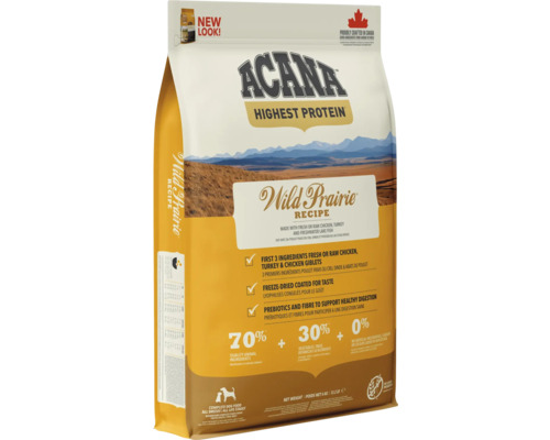 Hrană uscată pentru câini ACANA Wild Prairie cu pasăre curte și pește fără cereale 11,4 kg