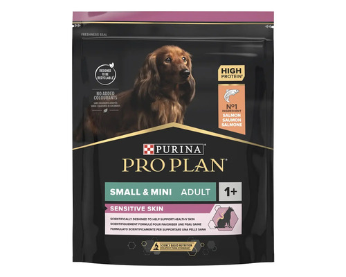 Hrană uscată pentru câini PURINA Pro Plan Small & Mini Adult piele sensibilă cu somon 700 g-0