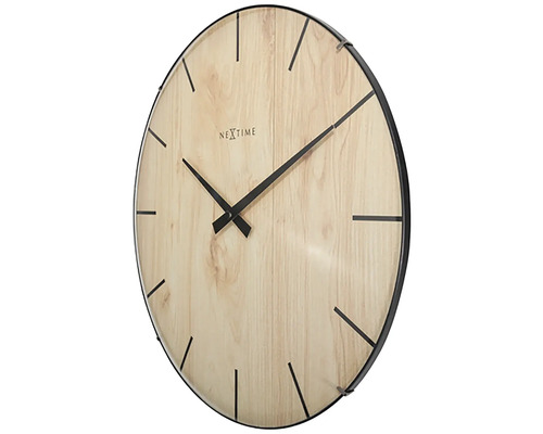 Ceas de perete Nextime cu model de lemn