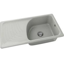 Chiuvetă ceramică cu zonă de scurgere