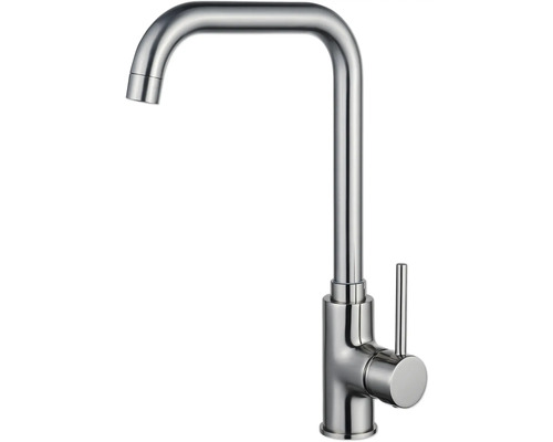 Baterie bucătărie monocomandă form & style Fulu montaj rapid Top Mount inox Baterie de bucătărie din oțel inoxidabil cu gura de scurgere înaltă