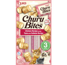 Ciao Churu Bites gustare pentru pisici, rețetă de pui învelită în rețetă de ton și somon, 3 bucăți