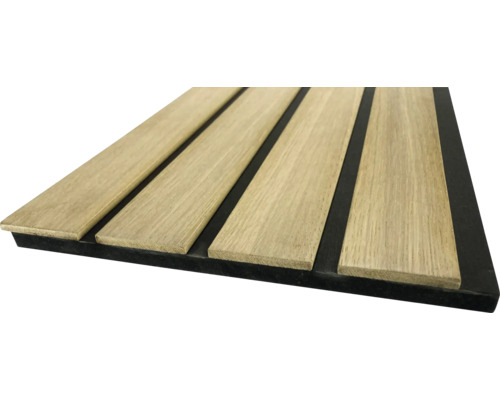 Panou riflaj decorativ Smart Maxi stejar albit 15x245x2800 mm Panou riflaj decorativ Smart Maxi stejar albit 15x245x2800 mm