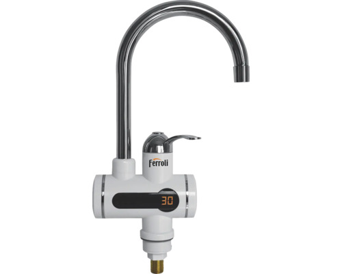 Robinet bucătărie cu instant electric Ferroli Storm cu pipă înaltă Robinet bucătărie cu instant electric Ferroli Storm cu pipă înaltă