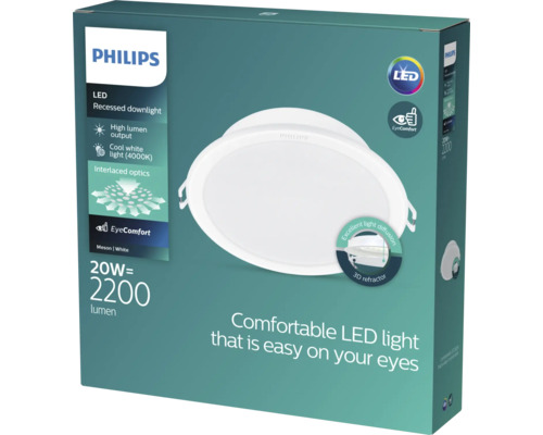 Spot LED încastrat Philips în ambalajul produsului