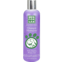Șampon pentru câini Menforsan pentru blană albă