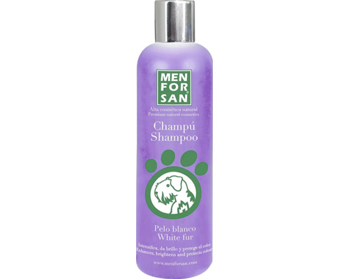 Șampon pentru câini Menforsan pentru blană albă