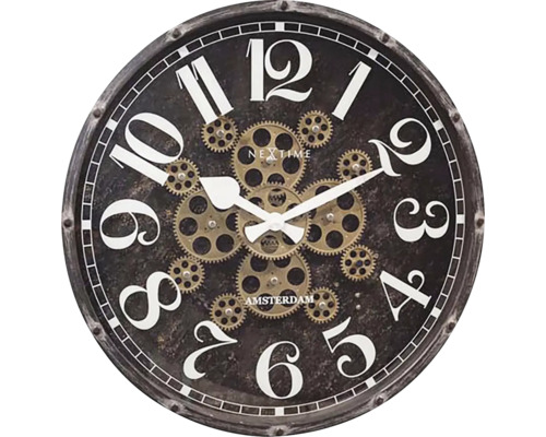 Ceas perete NeXtime Henry negru Ø 50 cm Ceas perete NeXtime Henry negru Ø 50 cm
