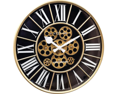 Ceas perete NeXtime William negru Ø 50 cm Ceas perete NeXtime William negru Ø 50 cm
