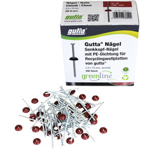 Cuie Gutta Super-S roșii pentru plăci ondulate din bitum 2,8x70 mm 200 bucăți-thumb-0 Cuie Gutta Super-S roșii pentru plăci ondulate din bitum 2,8x70 mm 200 bucăți-thumb-0