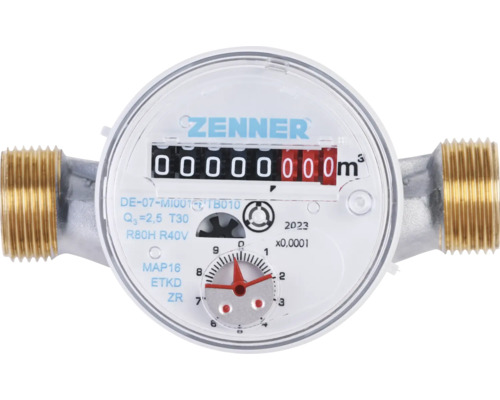 Contor monojet apă rece Zenner 1/2"