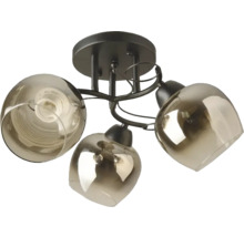 Lumină de plafon cu trei abajururi din sticlă