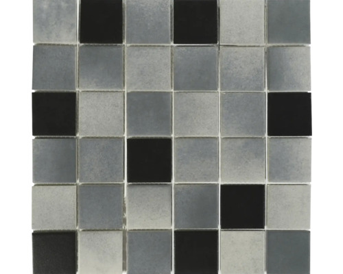Mozaic ceramic MIRAVA gri mat 28,8x28,8 cm Placă de mozaic cu design pătrat din faianță