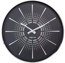 Ceas de perete cu model punctat și logo NEXTIME