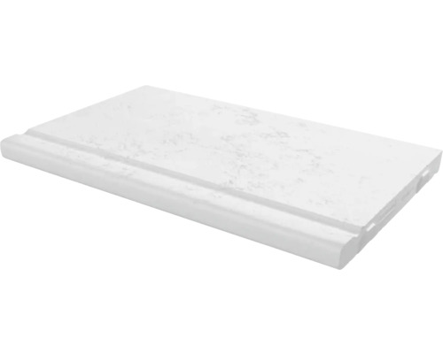 Bordură piscină STAR STONE Roma white 50x32x3 cm Glaf de fereastră din plastic cu margine rotunjită