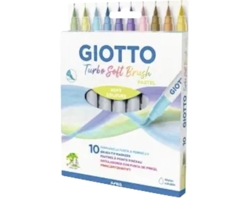 GIOTTO Turbo Soft Brush markere, set de 10 bucăți