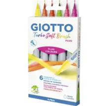 Set carioci GIOTTO Turbo Soft Brush, 6 bucăți