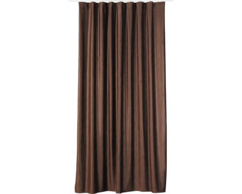 Draperie catifea cu rejansă multifuncțională Roma maro 140x260 cm Perdea maro pentru decorarea ferestrelor