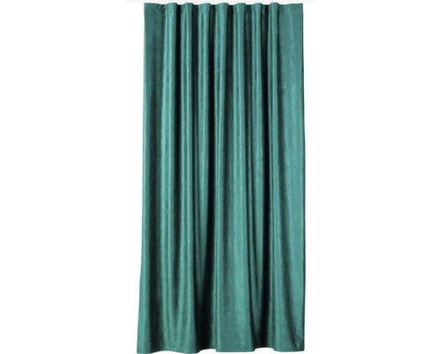 Draperie catifea cu rejansă Roma verde 300x245 cm