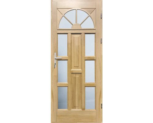 Ușă lemn exterior 1/6 stejar lăcuit 90x210 cm dreapta Ușă lemn exterior 1/6 stejar lăcuit 90x210 cm dreapta