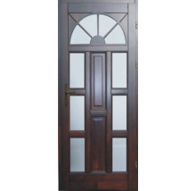 Ușă de interior din lemn cu inserții de sticlă