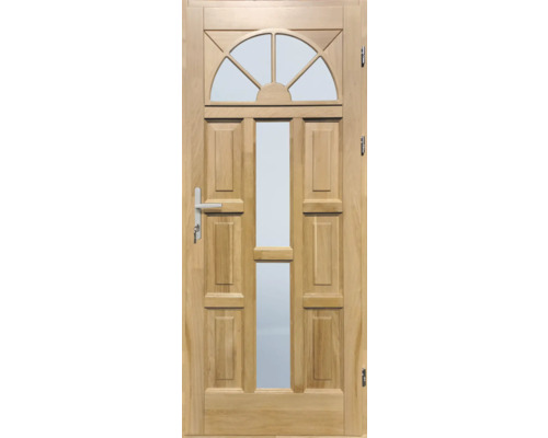 Ușă lemn exterior 1/2 stejar lăcuit 90x210 cm dreapta Ușă lemn exterior 1/2 stejar lăcuit 90x210 cm dreapta