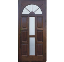 Ușă din lemn cu inserție de sticlă