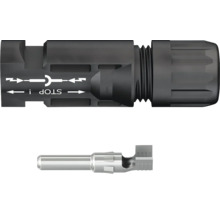 Conector cu știft de contact pentru cabluri electrice